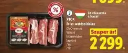 Lidl PICK Friss sertésoldalas ajánlat