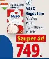 Lidl MIZO Rögös túró ajánlat