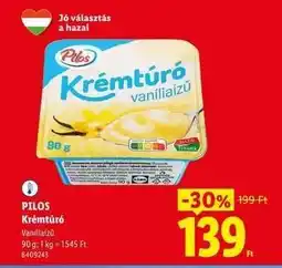 Lidl Pilos Krémtúró ajánlat