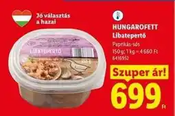 Lidl HUNGAROFETT Libatepertő ajánlat