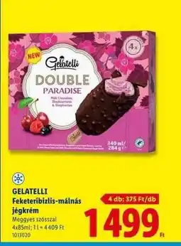 Lidl GELATELLI Feketeribizlis-málnás jégkrém ajánlat