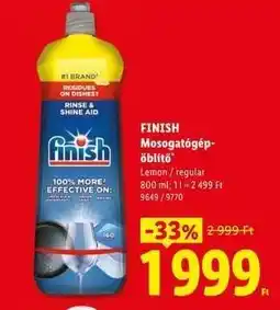 Lidl Finish Mosogatógép-öblítő ajánlat