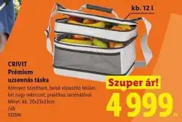 Lidl CRIVIT Prémium uzsonnás táska ajánlat