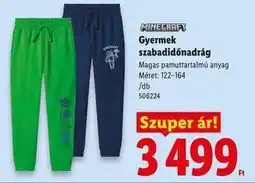 Lidl Gyermek szabadidőnadrág ajánlat