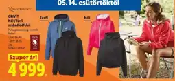 Lidl CRIVIT Női / férfi szabadidőfelső ajánlat