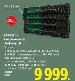 Lidl PARKSIDE Rendszerező- és tárolókészlet ajánlat