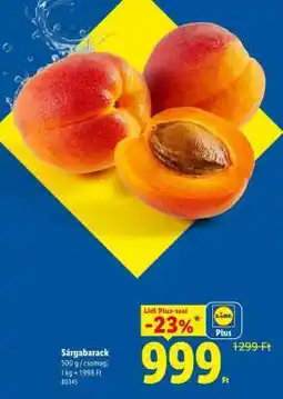 Lidl Sárgabarack ajánlat