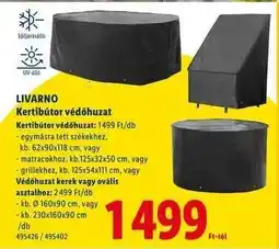 Lidl LIVARNO Kertibútor-védőhuzat ajánlat