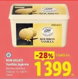 Lidl BON GELATI Vaníliás jégkrém ajánlat