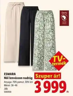 Lidl ESMARA ajánlat