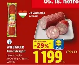 Lidl WIESBAUER Túra felvágott ajánlat