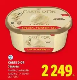 Lidl CARTE D'OR Jégkrém ajánlat