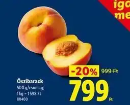 Lidl Őszibarack ajánlat