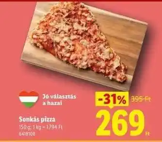 Lidl Sonkás pizza ajánlat