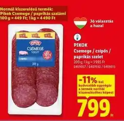 Lidl PIKOK Csemege / csípős / paprikás szelet ajánlat