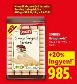 Lidl SONDEY Babapiskóta ajánlat