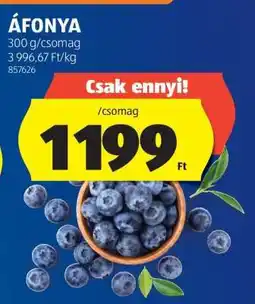 ALDI Áfonya ajánlat