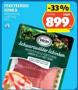 ALDI Feketeerdei Sonka ajánlat