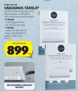 ALDI HOME CREATION VÁKUUMOS TÁROLÓ ajánlat