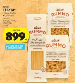 ALDI Rummo Tészta ajánlat