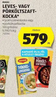 ALDI MAGGI LEVES- VAGY PÖRKÖLTSZAFT-KOCKA ajánlat