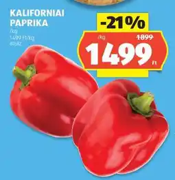 ALDI Kaliforniai paprika ajánlat