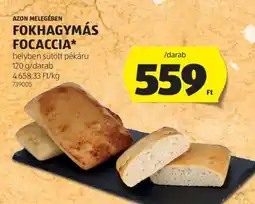 ALDI Fokhagymás Focaccia ajánlat