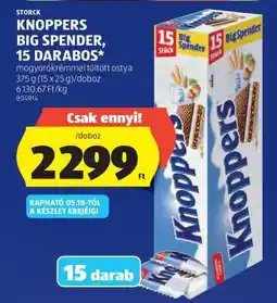 ALDI Knoppers Big Spender, 15 darabos ajánlat