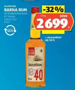 ALDI SILVERSTONE BARNA RUM ajánlat