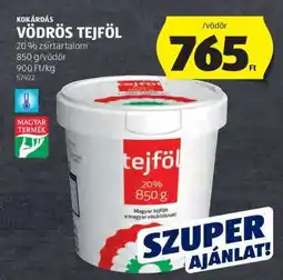 ALDI Vödrös Tejföl ajánlat