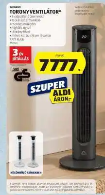ALDI Ambiano Toronyventilátor ajánlat