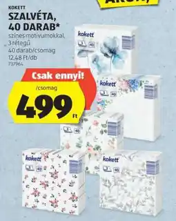 ALDI Kokett Szalvéta, 40 darab ajánlat