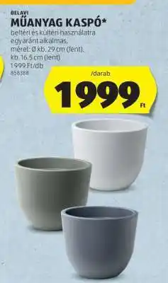 ALDI BELAVI Műanyag Kaspo ajánlat