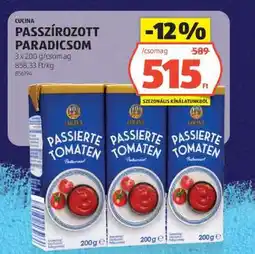 ALDI Cucina Passzírozott Paradicsom ajánlat