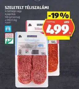 ALDI Szeletelt Téliszalámi ajánlat