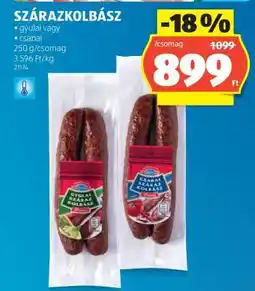 ALDI Szárazkolbász ajánlat