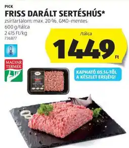 ALDI Friss, darált sertéshús ajánlat
