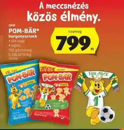 ALDI Chio Pom-Bär burgonyasnack ajánlat