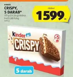ALDI Kinder Crispy, 5 darab ajánlat