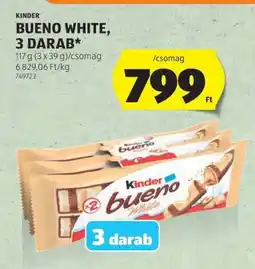 ALDI KINDER BUENO WHITE, 3 DARAB ajánlat
