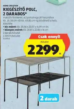 ALDI Kiegészítő polc, 2 darabos ajánlat