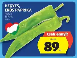 ALDI Hegyes erős paprika ajánlat
