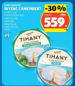 ALDI Tihany Válogatás Ínyenc Camembert ajánlat