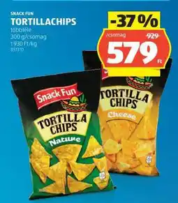 ALDI SNACK FUN TORTILLACHIPS ajánlat