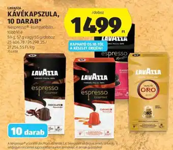 ALDI Lavazza Kávékapszula, 10 darab ajánlat