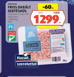 ALDI HÚSMESTER FRISS DARÁLT SERTÉSHÚS ajánlat