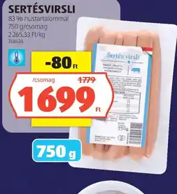 ALDI Sertésvirsli ajánlat