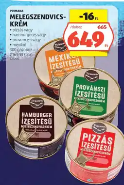 ALDI Primana melegszendvicskrém ajánlat