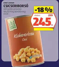 ALDI King's Crown csicseriborsó ajánlat