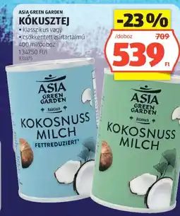 ALDI Asia Green Garden kókusztej ajánlat